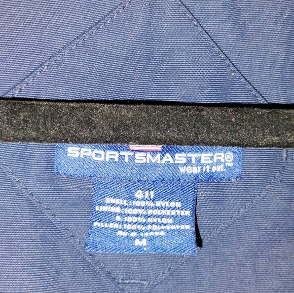 Sports Master Navy Fleece Lined Windbreaker with Stand-Up Collar, And Full Zip - Picture 5 of 7